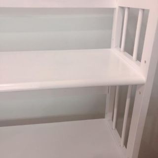 Kệ sách gỗ 80cm - 5 tầng trắng