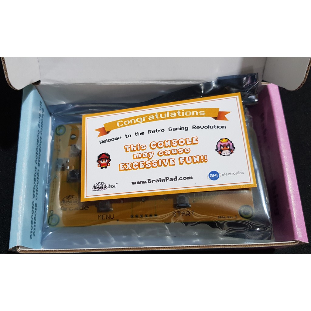 Mạch máy học làm games cho trẻ em - BrainPad Arcade for MakeCode Arcade