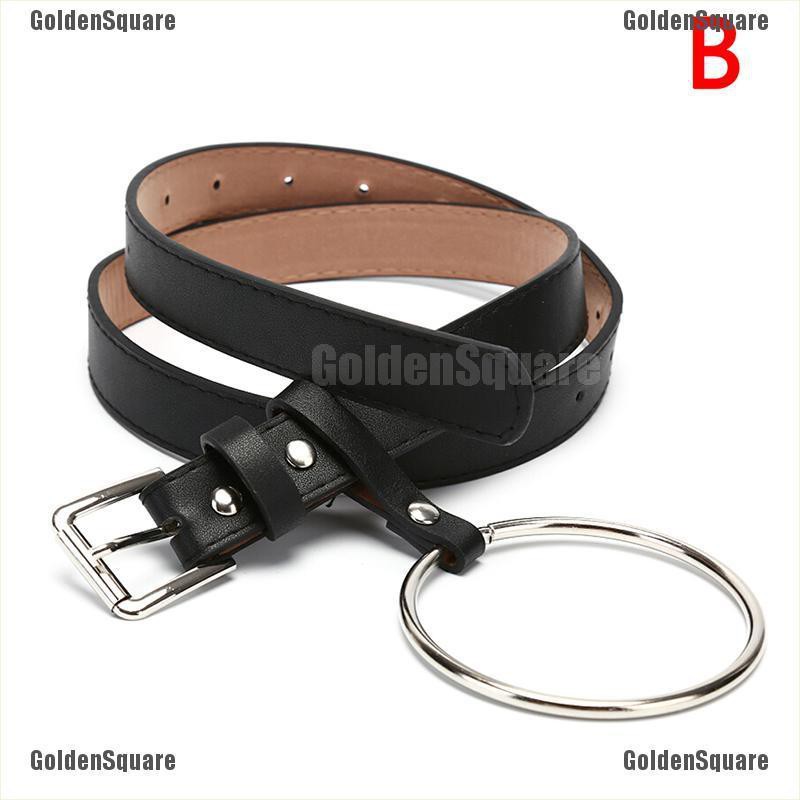 Thắt Lưng Da Pu Khóa Kim Loại Phong Cách Vintage Thời Trang Cho Nữ
