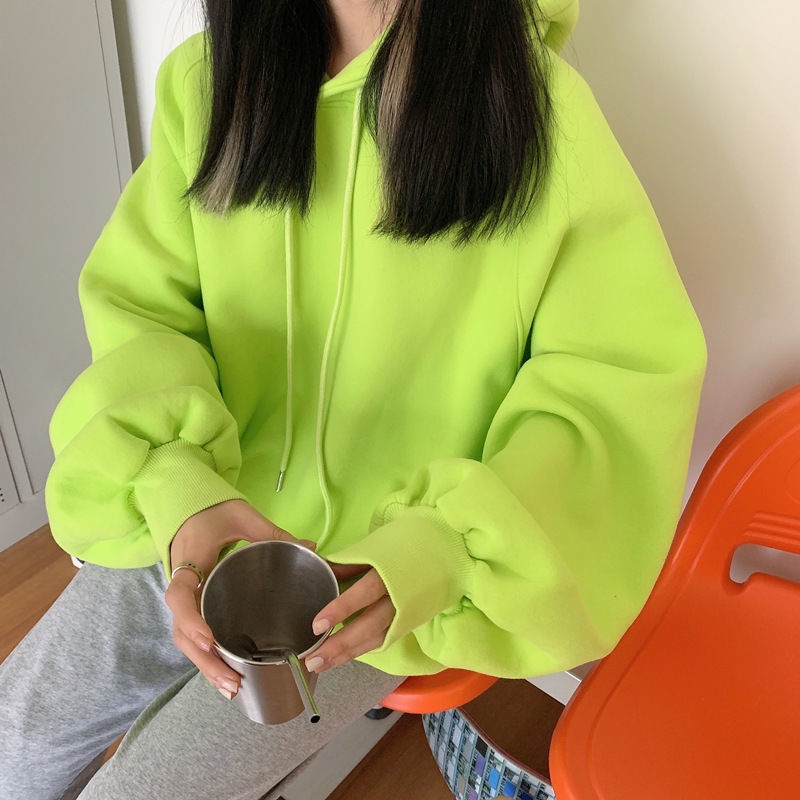 Áo hoodies có nón dài tay nhiều màu sắc thời trang cho nữ