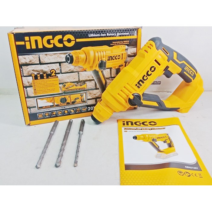MÁY KHOAN BÊ TÔNG DÙNG PIN 20V  INGCO CRHLI1601 - HÀNG CHÍNH HÃNG
