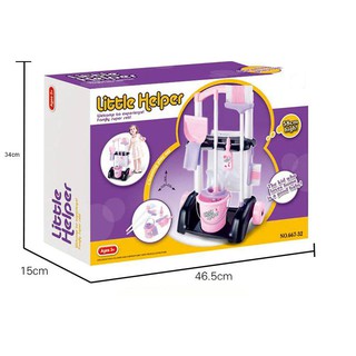 [ Nhập mã DOCHOIBE giảm 20k] Bộ đồ chơi lau nhà cho bé màu tím bằng  nhựa an toàn cho bé