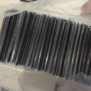 1kg ống hút đen có màng bọc