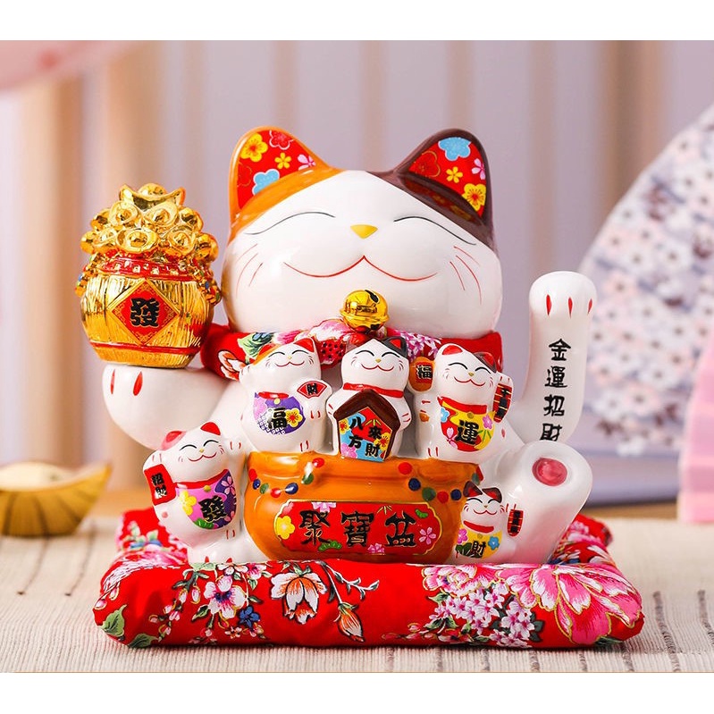 Mèo Thần Tài Vẫy Tay Giá Rẻ Vô Địch - Gốm Sứ Cao Cấp - Mang Tài Lộc Dồi Dào Cho Gia Chủ 15023