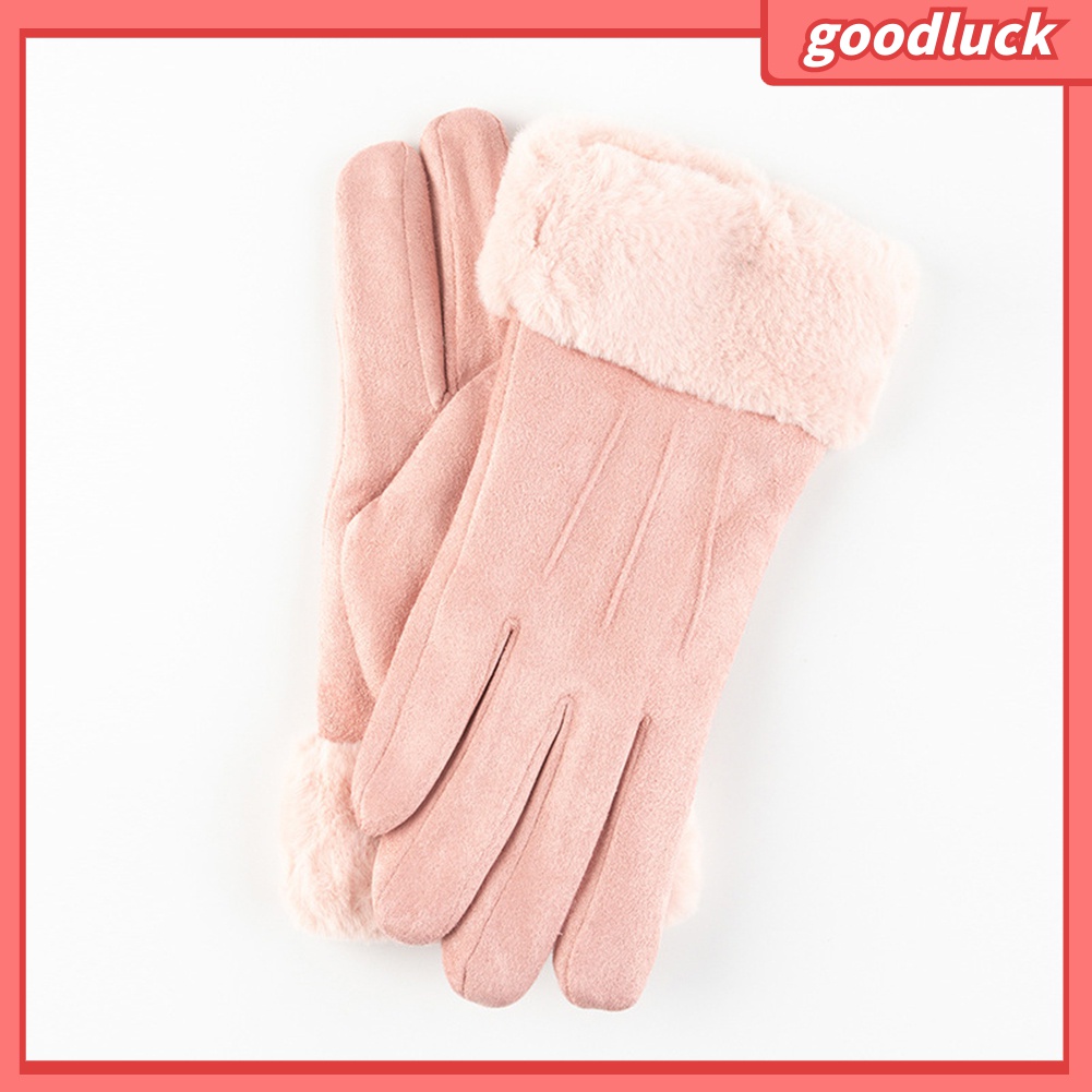 [GOLUK] Găng Tay Thể Thao Da Lộn Lót Lông Cừu Dày Có Thể Chạm Màn Hình Cảm Ứng Giữ Ấm Mùa Đông Cho