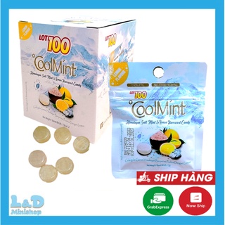 Combo 1 Hộp 12 Gói Kẹo Bạc Hà Muối Đỏ Himalayan Lot 100 - Mẫu Mới Chanh Bạc Hà Mát Lanh