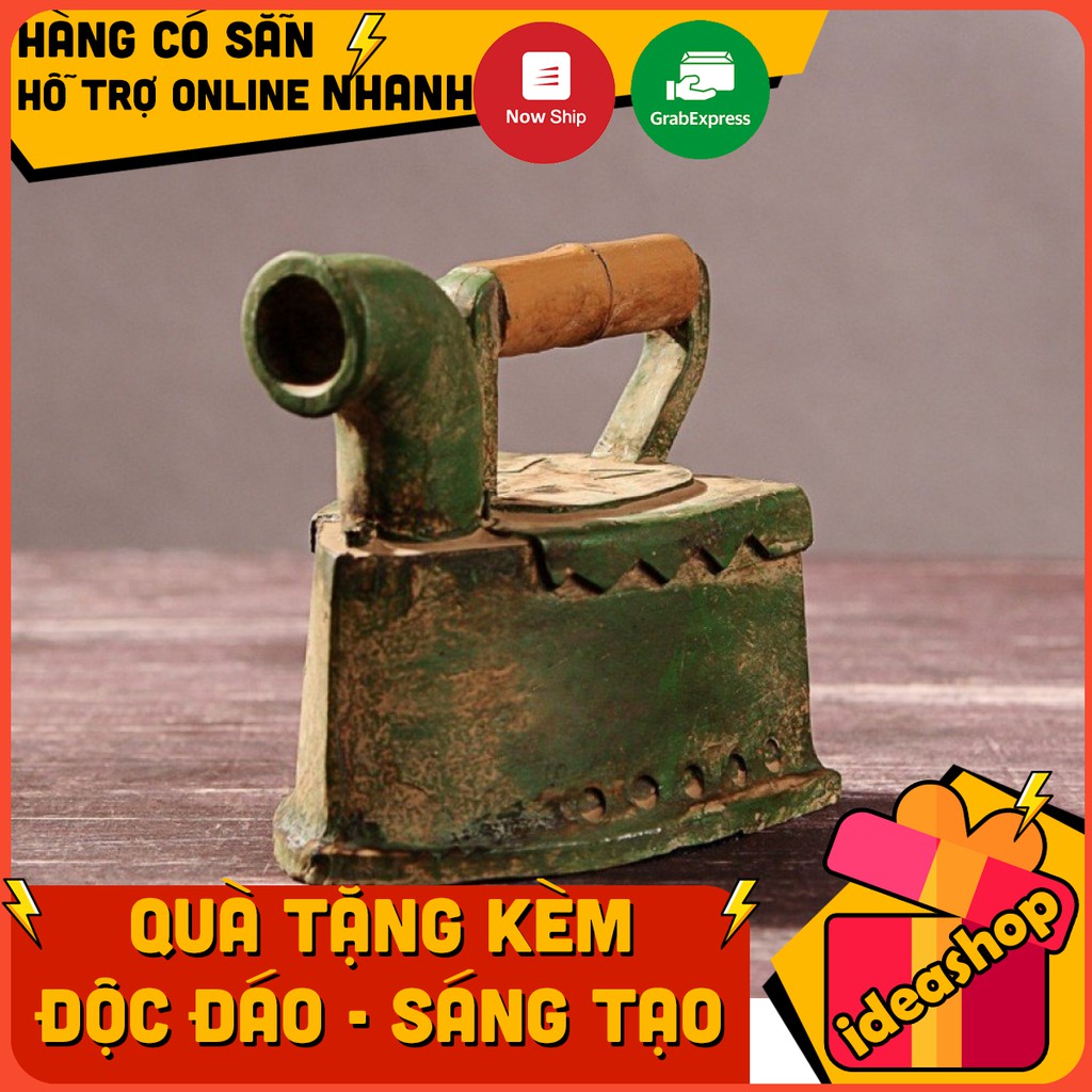 MÔ HÌNH ĐỘC ĐÁO TƯỢNG BÀN ỦI RETRO CỔ ĐIỂN THÍCH HỢP TRANG TRÍ NHÀ CỨA QUÁN KIỂU VINTAGE