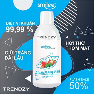[Nowship 0đ + Sale 50%] Nước súc miệng Smilee hương trái cây thơm mát |  Giúp răng sạch trắng khỏe, hơi thở thơm mát