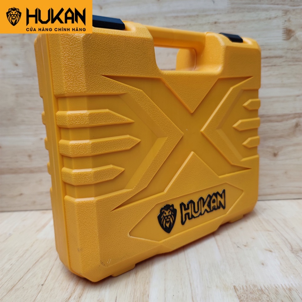 Máy khoan pin bắt vít  HUKAN 16,8v 4 cell Model XC5 máy không chổi than kèm bộ phụ kiện 24 món