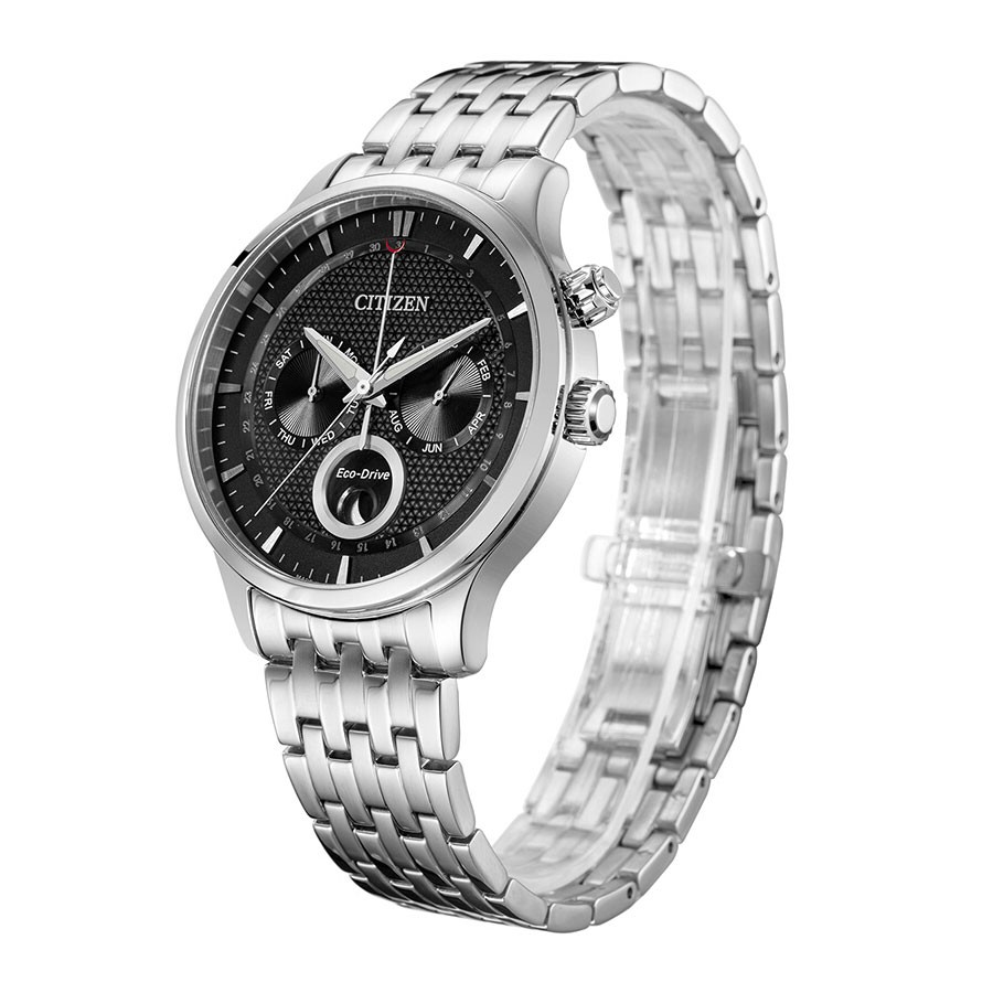 Đồng Hồ Nam Citizen Dây Thép Không Gỉ AP1050-56E - Mặt Đen (Sapphire)