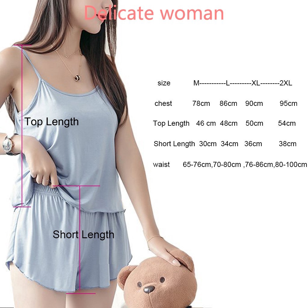 Set Đồ Ngủ Ngắn Thoải Mái Cho Nữ | BigBuy360 - bigbuy360.vn