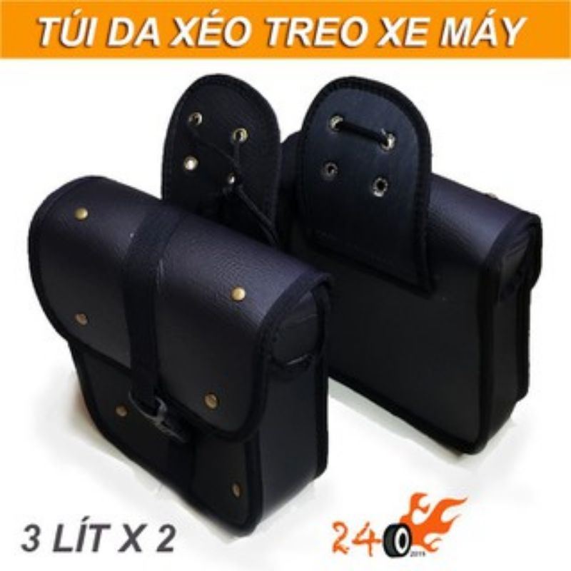 túi da treo hông xe máy moto nha ae(1cặp)