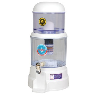 Bình lọc nước 23 lít gia đình cao cấp Hàn Quốc màu trắng