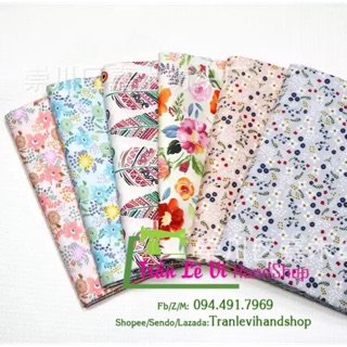 V120🌸 VẢI TWILL HOẠ TIẾT NHẬT BẢN MAY ĐỒ CHO TRẺ EM, DOLL, OBITSU, DIY, DECOR, HANDMADE, QUILTING, SCRUNCHIES, BANDANA