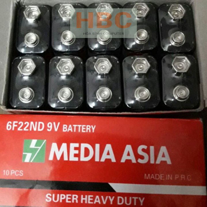 Combo 10 cục pin vuông 9v