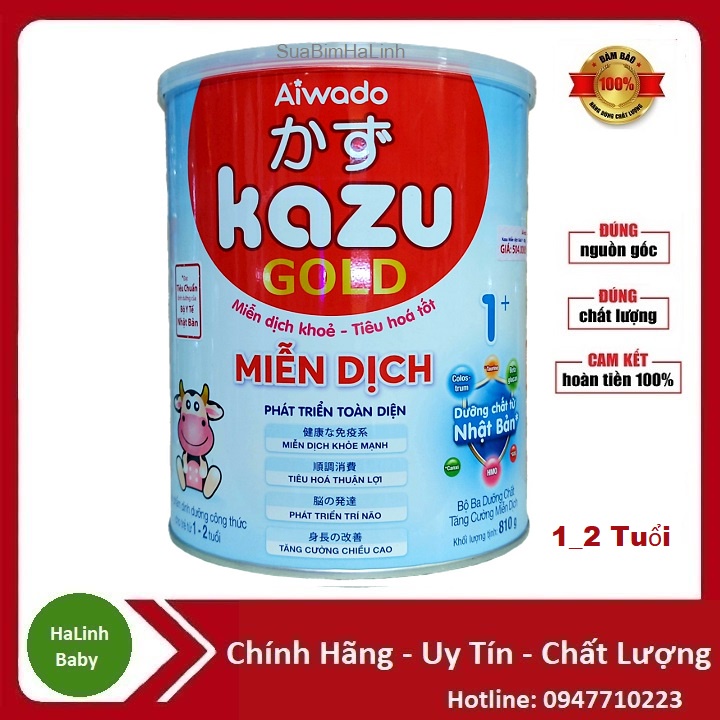 Sữa Kazu gold Miễn Dịch 0+ 1+ 2+ (810g)