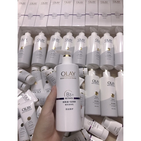 Lotion dưỡng thể trắng da Olay B3 + retinol sêu mịn, bật tone