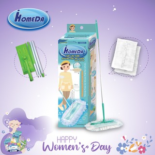 Cây lau sàn đa năng iHomeda (1 cán + 2 khăn)