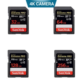 Thẻ nhớ SD Sandisk 16G 32G 64G Ultra Class 10 và Extreme Pro tốc độ cao 4K cho máy ảnh máy quay
