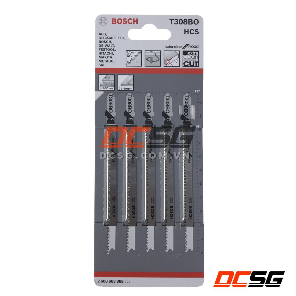 Lưỡi cưa lọng cắt lượn gỗ dòng Expert T308BO Bosch 2608900555  | DCSG