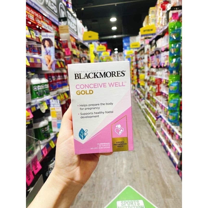 Khoáng chất + Vitamin Tổng Hợp Chuẩn Bị Mang Thai Blackmores Conceive Well Gold Úc Giúp Mẹ Khỏe, Bé Khỏe Và Thông Minh