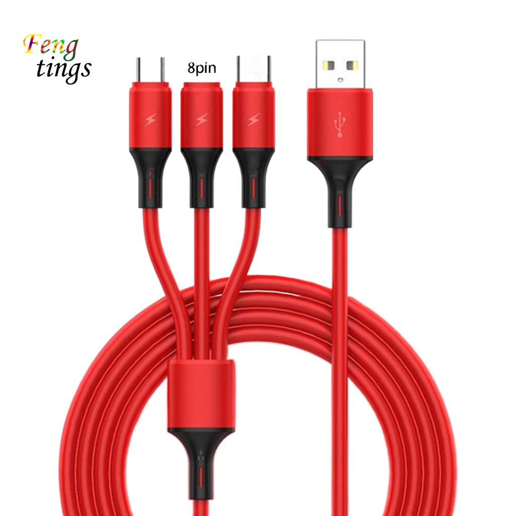 Dây Cáp Sạc Dữ Liệu Micro USB Type-C 8-pin Bằng Silicone