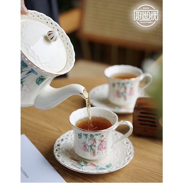 Set trà chiều vintage phong cách Châu âu cổ điển