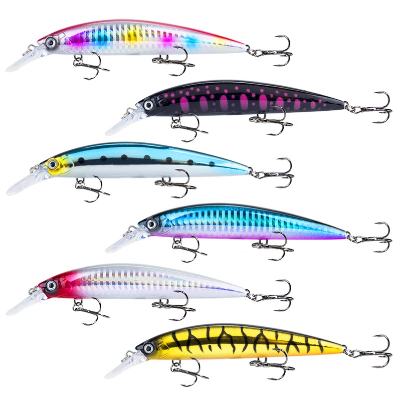 Mồi Câu Cá 3D 13cm / 36g 6 Màu