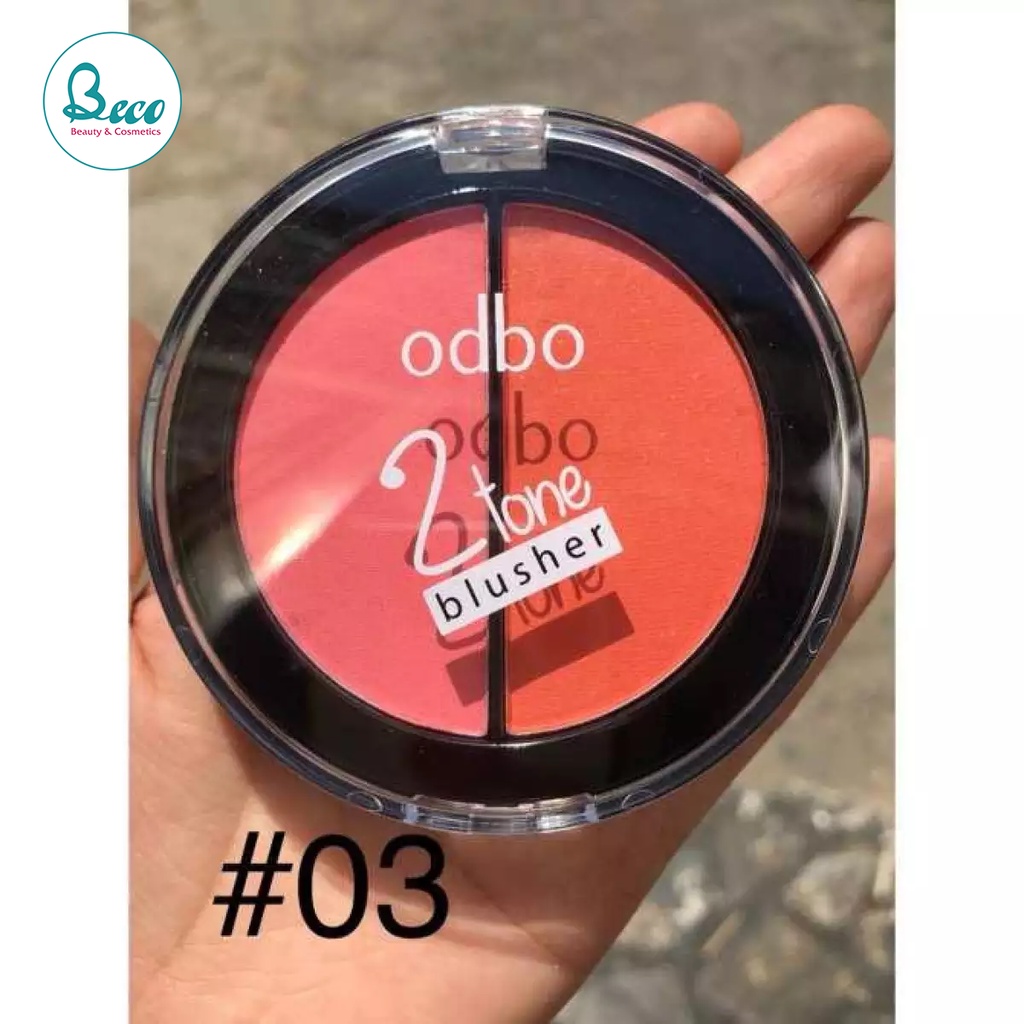 Phấn Má Hồng Odbo 2 Tone Blusher OD182 Thái Lan