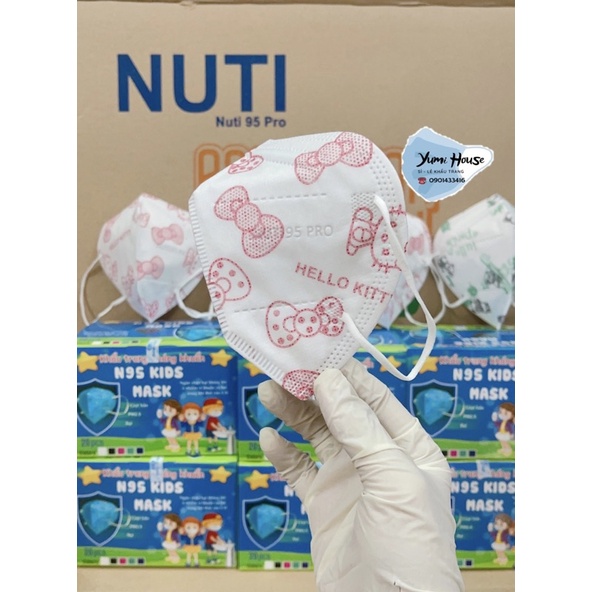 Khẩu Trang Y Tế 5 Lớp N95 Trẻ em mẫu cho Bé Trai, Bé Gái Từ 3-10 tuổi