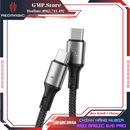 Cáp Sạc Nhanh Nubia C2C 6A Max 120W