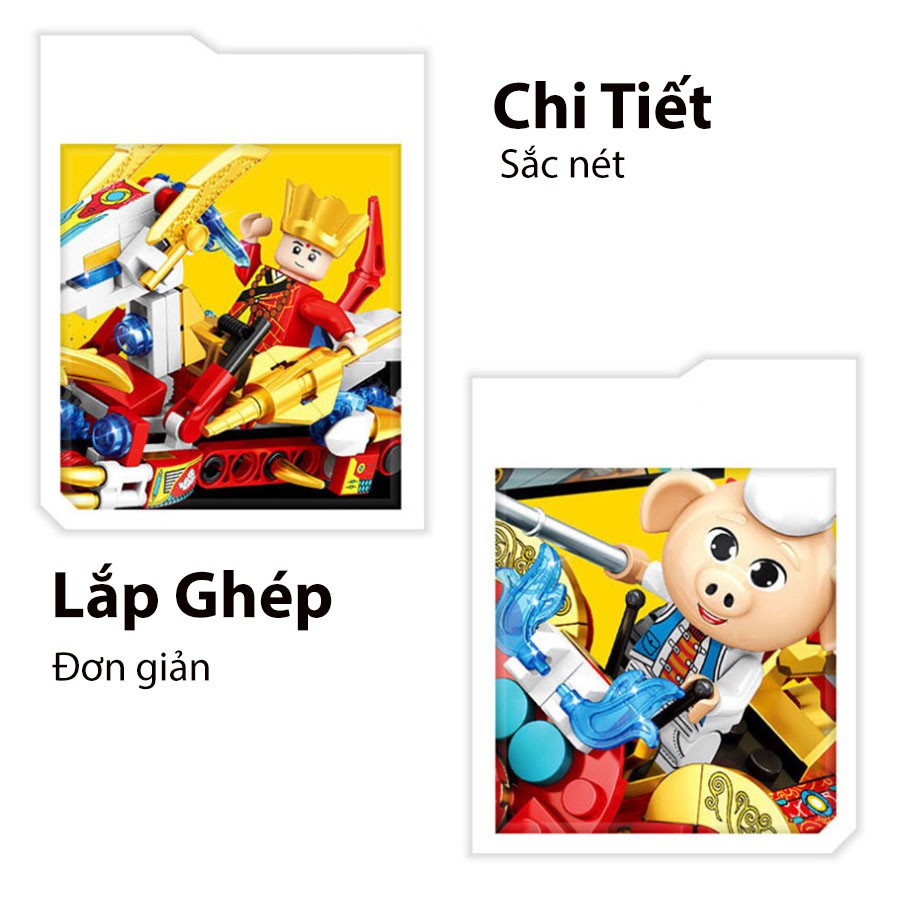 Freeship | Bộ LEGO Tây Du Ký 4 IN 1| Đồ chơi thông minh cho bé