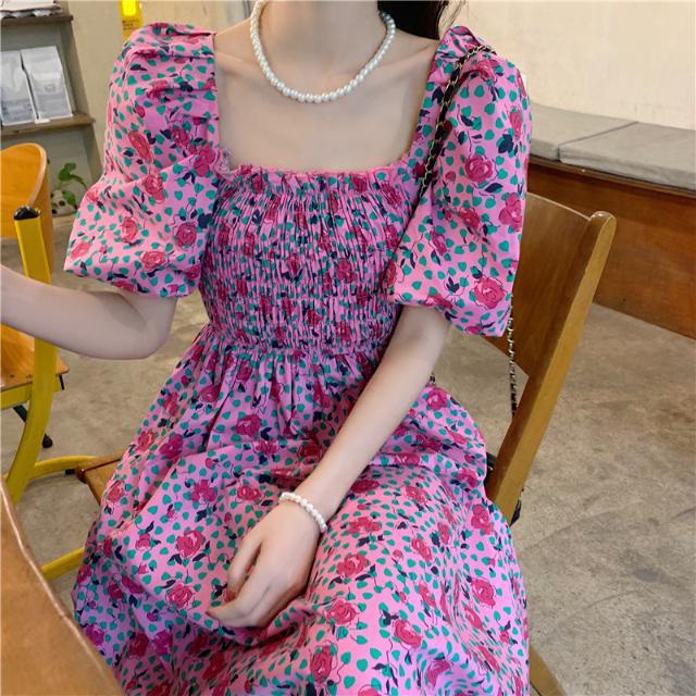 Đầm Voan Hoa Thời Trang Mùa Hè Pháp Hàng Mới Dành Cho Nữ 2022