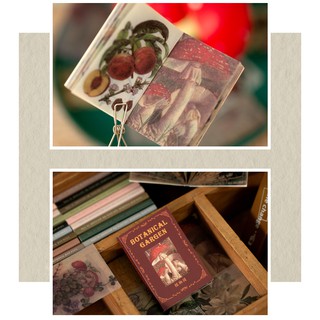 Cuốn 50 miếng giấy note vintage dùng cho journal