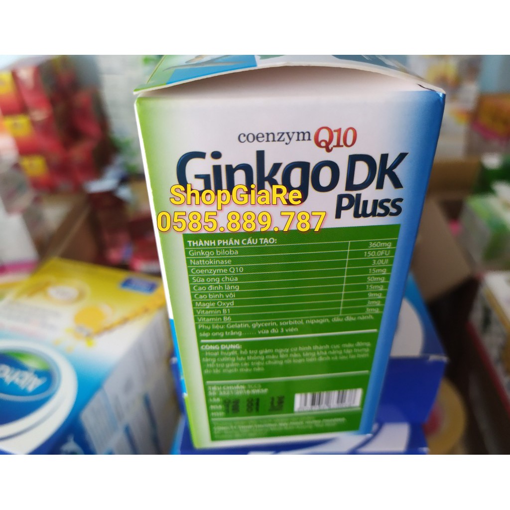 HOẠT HUYẾT DƯỠNG NÃO GINKGO DK Q10 , bổ sung dưỡng chất cho não