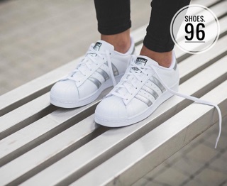 |Ảnh thật| Adidas Superstar Silver