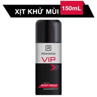 Xịt khử mùi toàn thân romano vip 150ml