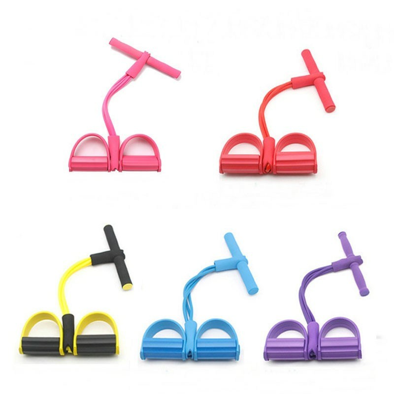 Dây kéo đàn hồi 4 ống tập Gym tại nhà giúp kéo lưng, tập cơ bụng tốt nhất