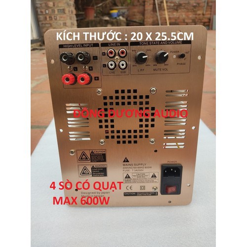 MẠCH SUB ĐIỆN 4 SÒ TO SHI BA CÓ QUẠT TẢN NHIỆT - MẠCH SUP CÔNG SUẤT LỚN - MACH4SOQUAT