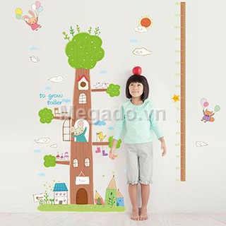 Decal cây đo chiều cao B048