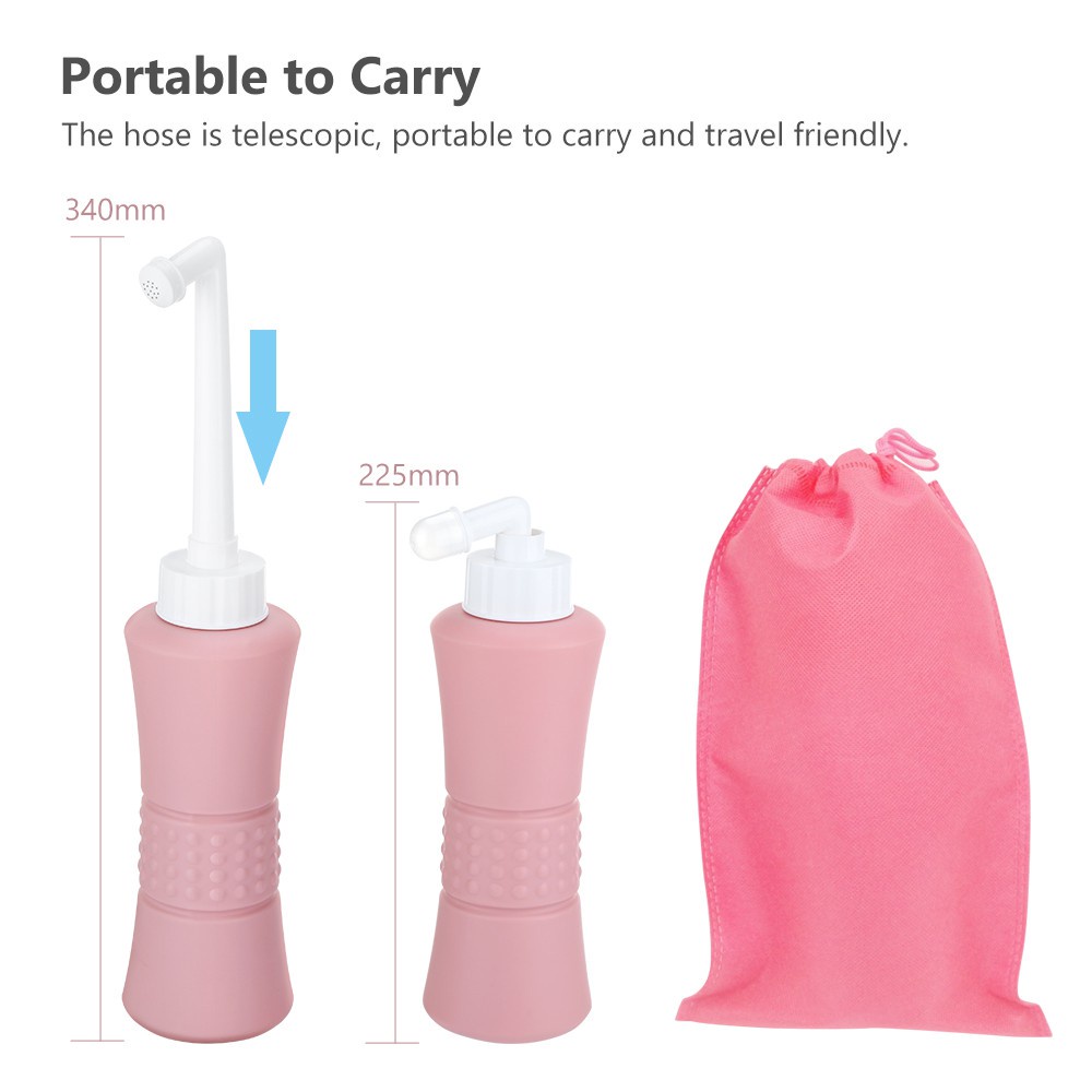 Bình phun vệ sinh nhỏ gọn cầm tay có túi đựng tiện dụng 500ml