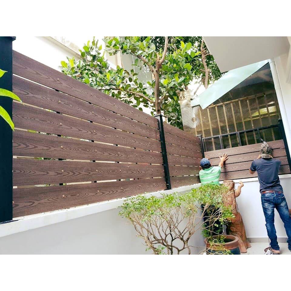 Thanh đa năng bản lớn composite ngoài trời, trang trí cổng, hàng rào, kt 142x10x2200,,