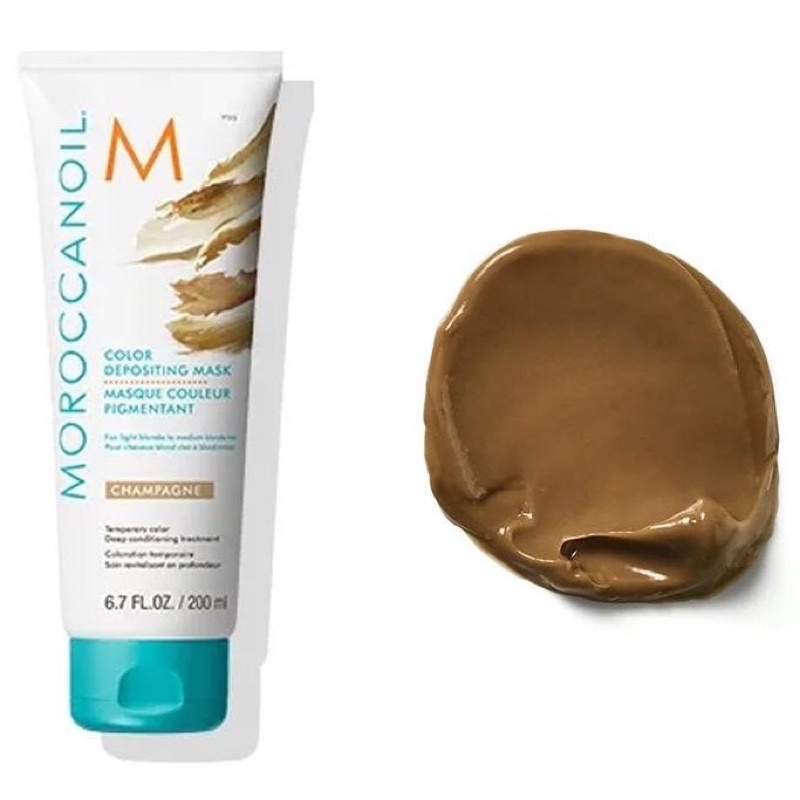 MẶT NẠ BỔ SUNG SẮC TỐ MÀU CHAMPAGNE VÀ NHUỘM MÀU BÁN VĨNH CỮU CHO TÓC MOROCCCANOIL COLOR DEPOSITING MASK 200ml