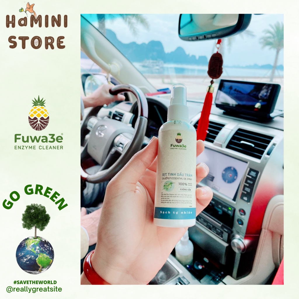 Refill xịt tinh dầu tràm và xịt khử mùi đa năng chế phẩm sinh học Fuwa3e