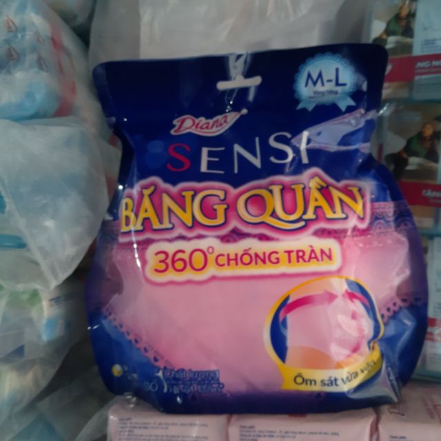 Băng vệ sinh Diana SENSI dạng quần size SM, ML