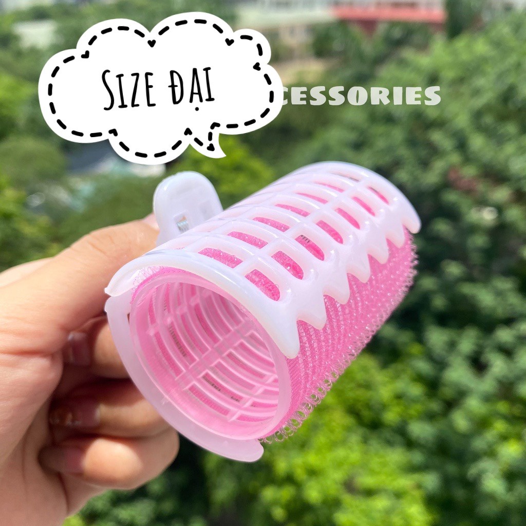 Lô Cuốn Tóc Tự Dính Có Kẹp Chắc Chắn 2in1