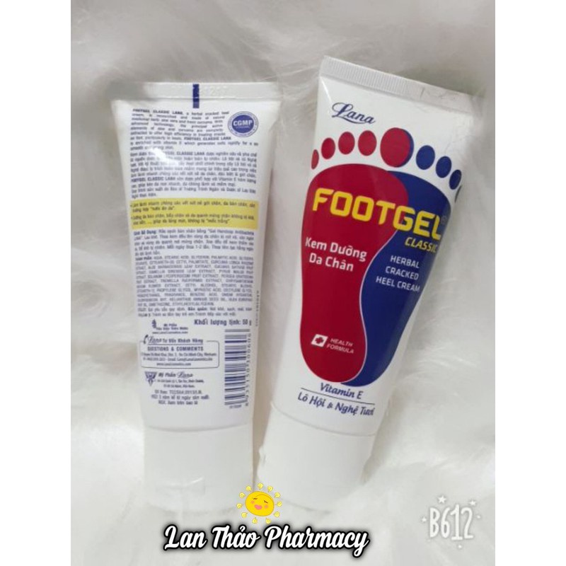 DƯỠNG CHÂN LANA FOOTGEL CLASSIC HERBAL CRACKED HEEL CREAM 50G CHÍNH HÃNG - 8305