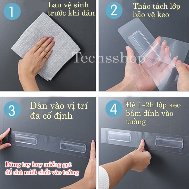 Miếng Keo Dán Kệ Đựng Muỗng Đũa Renai RA-833 - Phụ Kiện Keo Kệ Đa Năng Siêu Dính