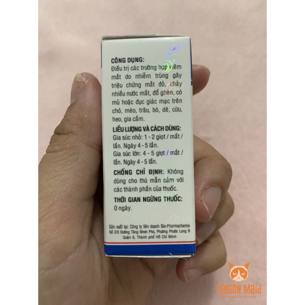 Dung dịch nhỏ mắt Bio-Gentadrop dành cho thú cưng