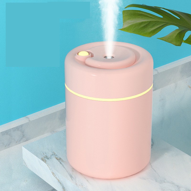 Máy xông tinh dầu - Máy phun sương mini H6 tạo ẩm để bàn có đèn LED dung tích 180ml (MCD180)